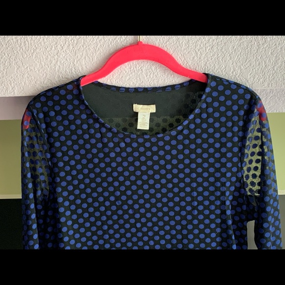 💘💙CHICO’S TOP WITH SHEER SLEEVES (2)💙💘 - Picture 3 of 5